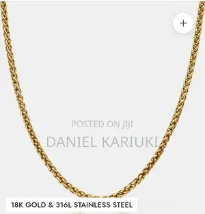 Wheat Gold Chain Unisex Necklace