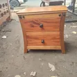 Solid Hardwood 2-Drawer Bedside Table / Nightstand - 2