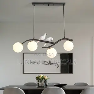Chandelier Glass Plate LED Pendant Light - Warm White