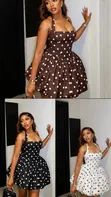 Polka Dot Bubble Dress - 1