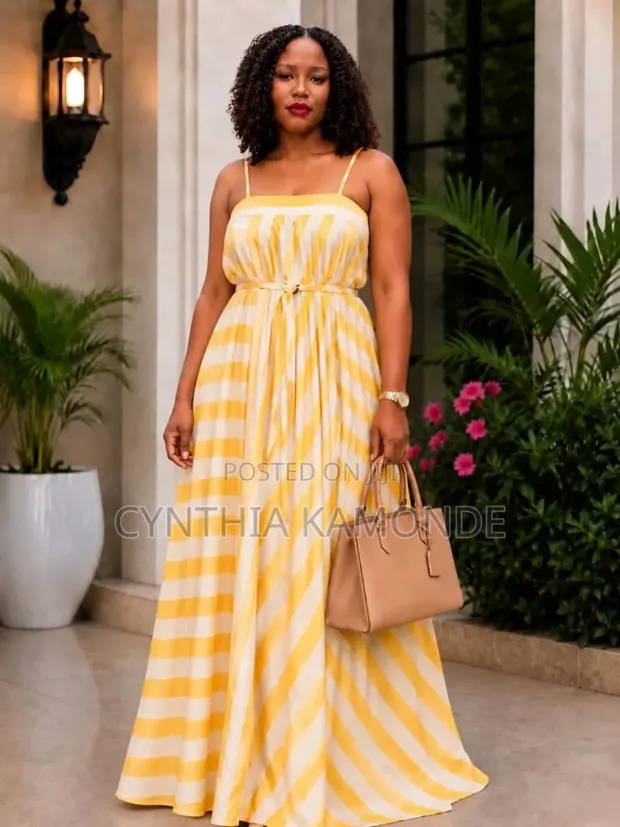 Stripe Maxi Dress - 1