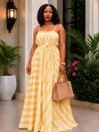 Stripe Maxi Dress - 1