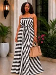 Stripe Maxi Dress - 3