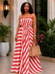 Stripe Maxi Dress - 4
