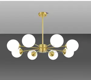 Middle Size Iron Chandelier for Kitchen Island, Dining Room, Living Room