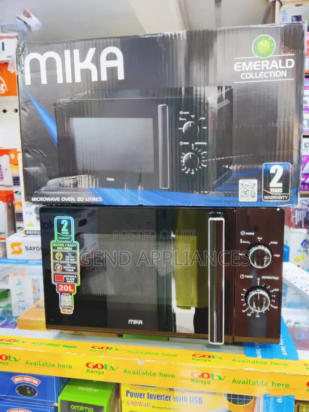 Mika 20L Manual Microwave, 700W, Black - 1