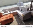 L-Shaped 6-Seater Sofa with Corduroy Material - 1