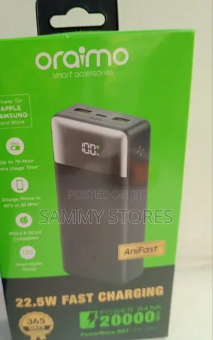 Oraimo PowerNova Q21 20000mAh Power Bank PD3.0 QC3.0