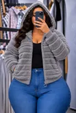 Jaketi za Fleece za Wanawake Zenye Zip - 1