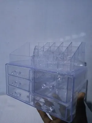 Kisanduku cha Hifadhi ya Vipodozi cha Akriliki Chenye Droo 5