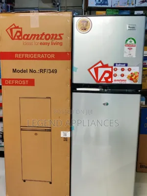 Ramtons 138L Double Door Fridge Direct Cool Stainless Steel