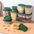 17pcs Vyombo vya Kuhifadhi - Kijani - 1