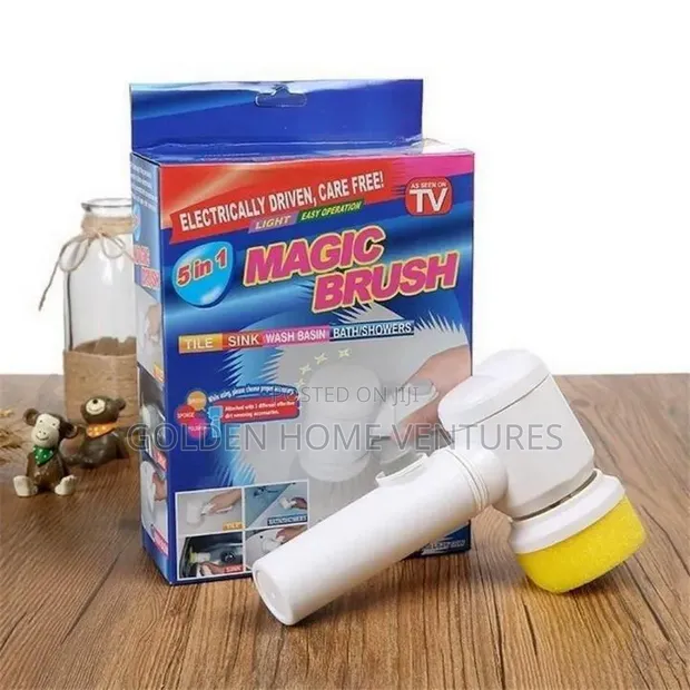 5-in-1 Electric Magic Cleaning Brush Cordless Scrubber USB - 1