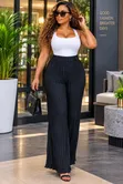 Pleated Palazzo Pants - 2