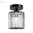 Modern Black Crystal Ceiling Light - 1