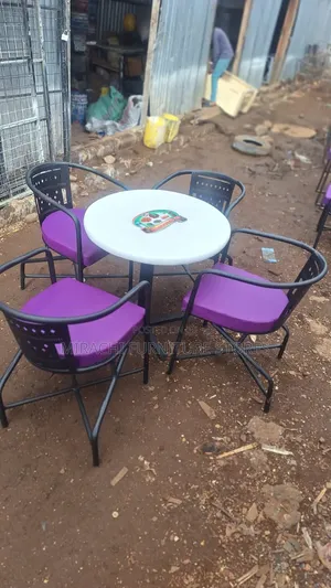 Set ya Viti vya Mgahawa vya Kijivu