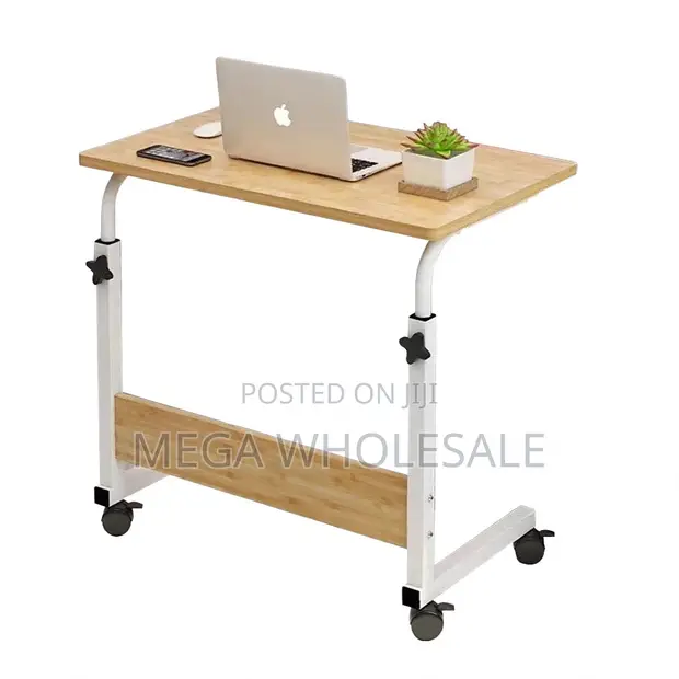 Height Adjustable Multipurpose Laptop Table with Wheels - 1