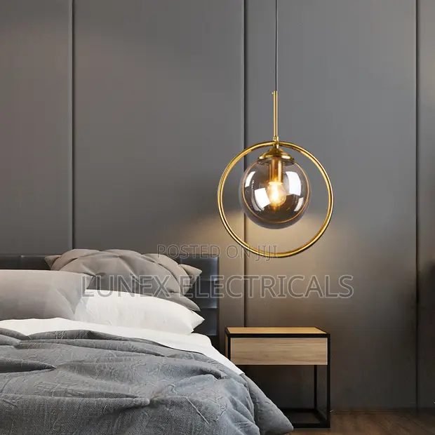 Chandelier ya Taa ya Kioo ya Mviringo ya Kisasa - 1