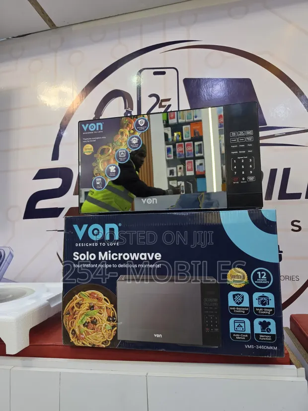 Von VBMG301DGK 30L Microwave Oven ya Kujengwa Ndani - Nyeusi - 1