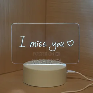 Taa ya Akriliki ya LED ya Kuandika na Kufuta