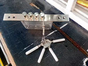 Heavy Duty Steel Door Deadlock - 4 Lock Bolts, 5 Keys