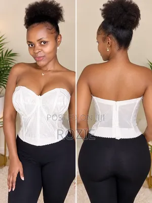 Women's White Ash Corset Top - Used XXL
