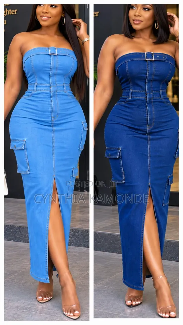 Kanzu ya Denim ya Kifahari na ya Kipekee - 1
