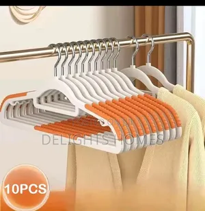 10Pcs Set Non-Slip Hangers - Orange