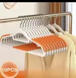 10Pcs Set Non-Slip Hangers - Orange - 1