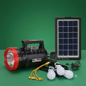 Solar Torch Light AT X9 with FM Radio & 3 Bulbs