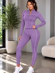 Seti ya Vipande Viwili vya Mikono Mirefu kwa Wanawake - 2