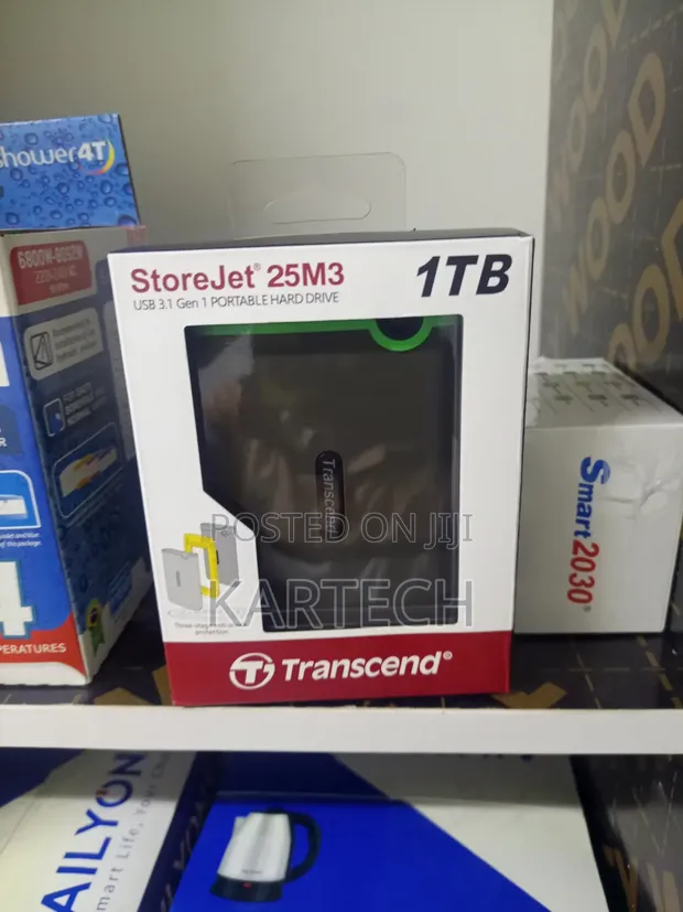Transcend 1TB Portable External Hard Drive - 1