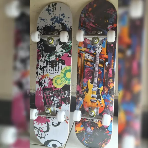 Skateboard with Rubber Wheels - 1