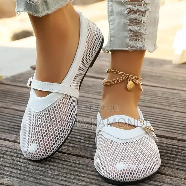 Mesh Ballet Flats - 1