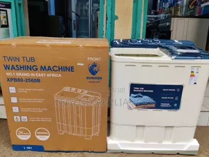 Euroken 8Kg Twin Tub Washing Machine, Nyeupe (Mwaka 1 wa Dhamana)