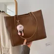 Mkoba wa Mabega wa Ngozi wa Wanawake na Kifunguo cha Mkia - 1