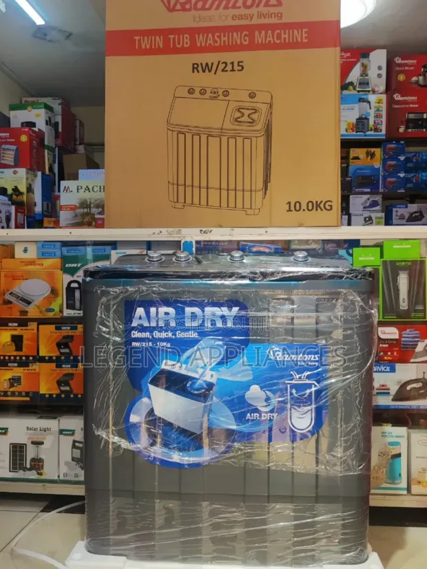 Ramtons 10kg Twin Tub Washing Machine with Air Dry - 1