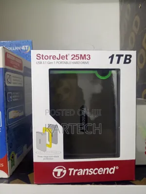Transcend 1TB External Hard Disk - USB 3.0