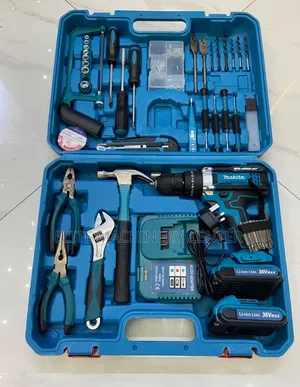36V Makita Cordless Drill Set with Hand Tools