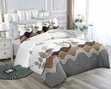 4 PCS Warm Border Binding Duvet Set 6x7 Ft - 1