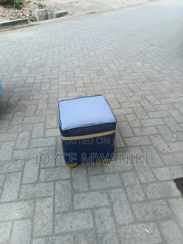 Pedicure Stool / Foot Stool - Grey - 1