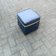 Pedicure Stool / Foot Stool - Grey - 2