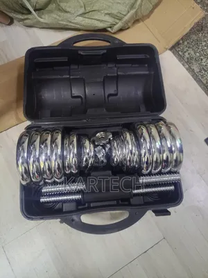30KG Adjustable Chrome Dumbbell Weight Set