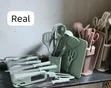 Seti ya Vifaa vya Jikoni vya Silicone 17-Piece na Kipachiko cha Visu & Kikali - 1