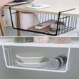 Under Shelf Hanging Wire Basket Mesh Cabinet Organizer - 2
