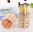 Sparkling Golden Cylinder Makeup Brush Holder Organizer - 2