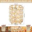 Sparkling Golden Cylinder Makeup Brush Holder Organizer - 3