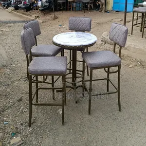 Luxury Modern Bar Chairs and Table Set