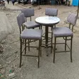 Luxury Modern Bar Chairs and Table Set - 2