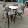 Luxury Modern Bar Chairs and Table Set - 3